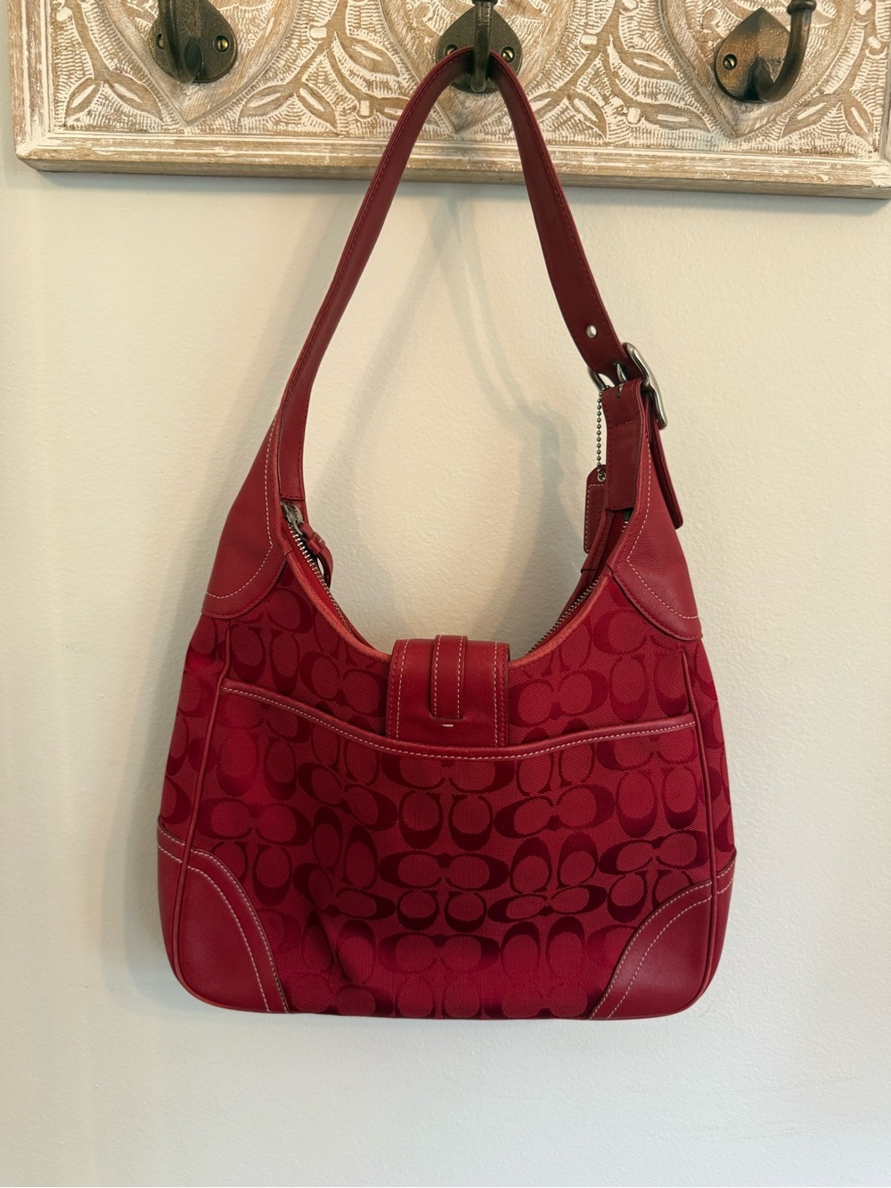 Red Coach Purse - Picture 5 of 11